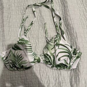 Shade & Shore Tropical Leaf Bikini Top
